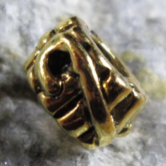 Candy Cane Gold Plated 925 Silver European Charm - Picture 7 of 8